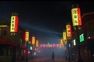 铜线与月亮剧照，深夜机房里缠绕的铜色线缆